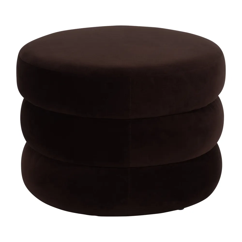 PEARLMILL BROWN OTTOMAN 17 (IN)