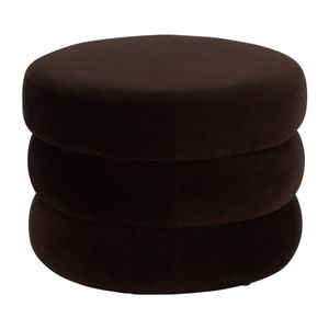 PEARLMILL BROWN OTTOMAN 17 (IN) 1