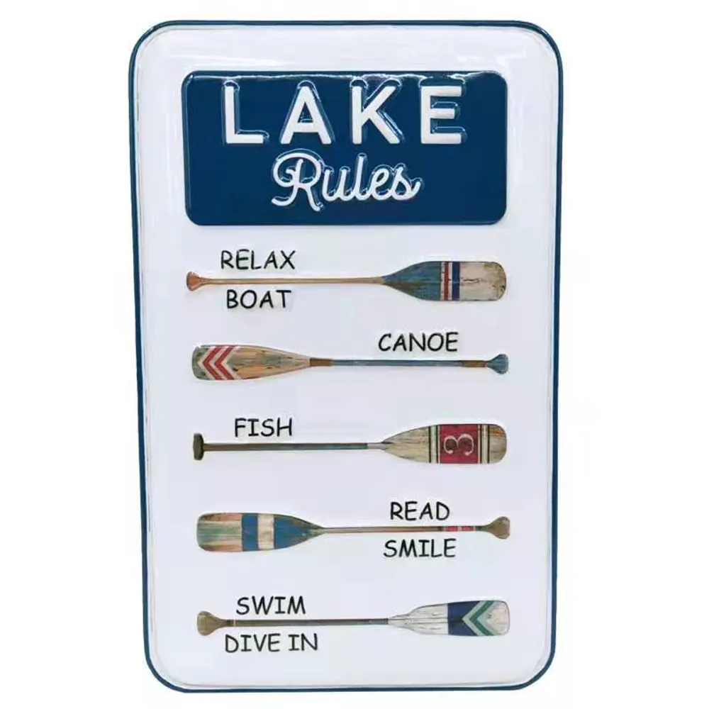 15-3/4" LAKE RULES SIGN