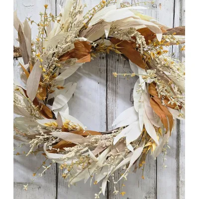 Corn Husk 24in Wreath