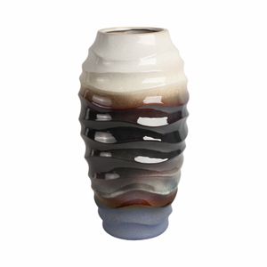 BAIRDSTONE BROWN VASE 19 (IN) 1