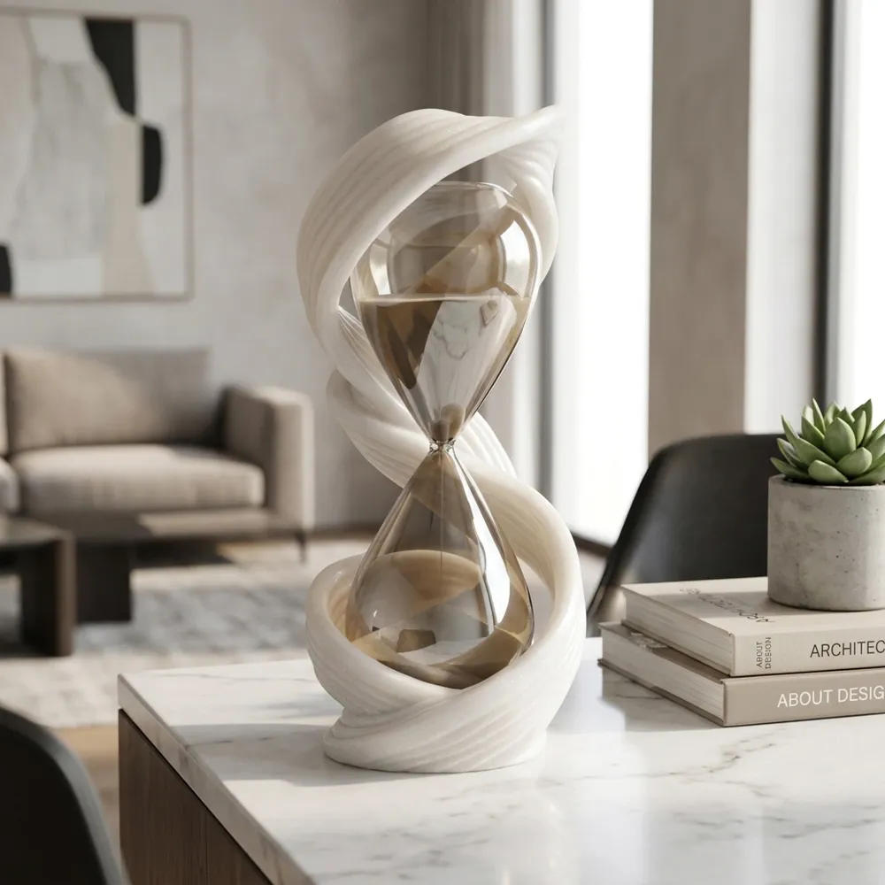 DENVERBEACH WHITE HOURGLASS 12 (IN)