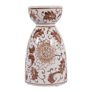 ROMANWICK BROWN CANDLE HOLDER 8 (IN) 6