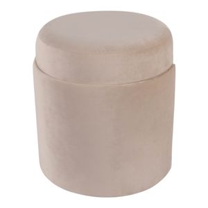 HADLEYTON IVORY OTTOMAN 18 (IN) 6