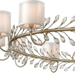 Asbury 62'' Wide 12-Light Chandelier - Aged Silver 4