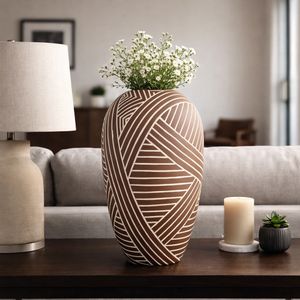 DEANVALE BROWN VASE 22 (IN) 2