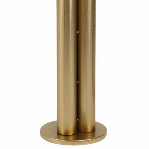 METAL, 42" MARBLE TOP CONSOLE, GOLD/WHITE 9