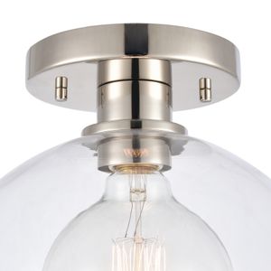 Julian 10'' Wide 1-Light Semi Flush Mount - Polished Nickel 5
