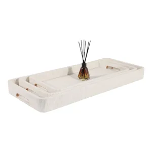RYETON SET OF 3 BROWN TRAY 3 (IN) 3