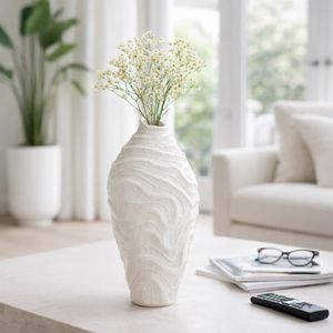 CAMDENSHAW WHITE VASE 14 (IN) 12