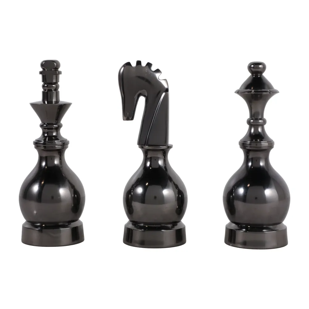 CASTONHOLM SET OF 3 SILVER DECOR 9 (IN)