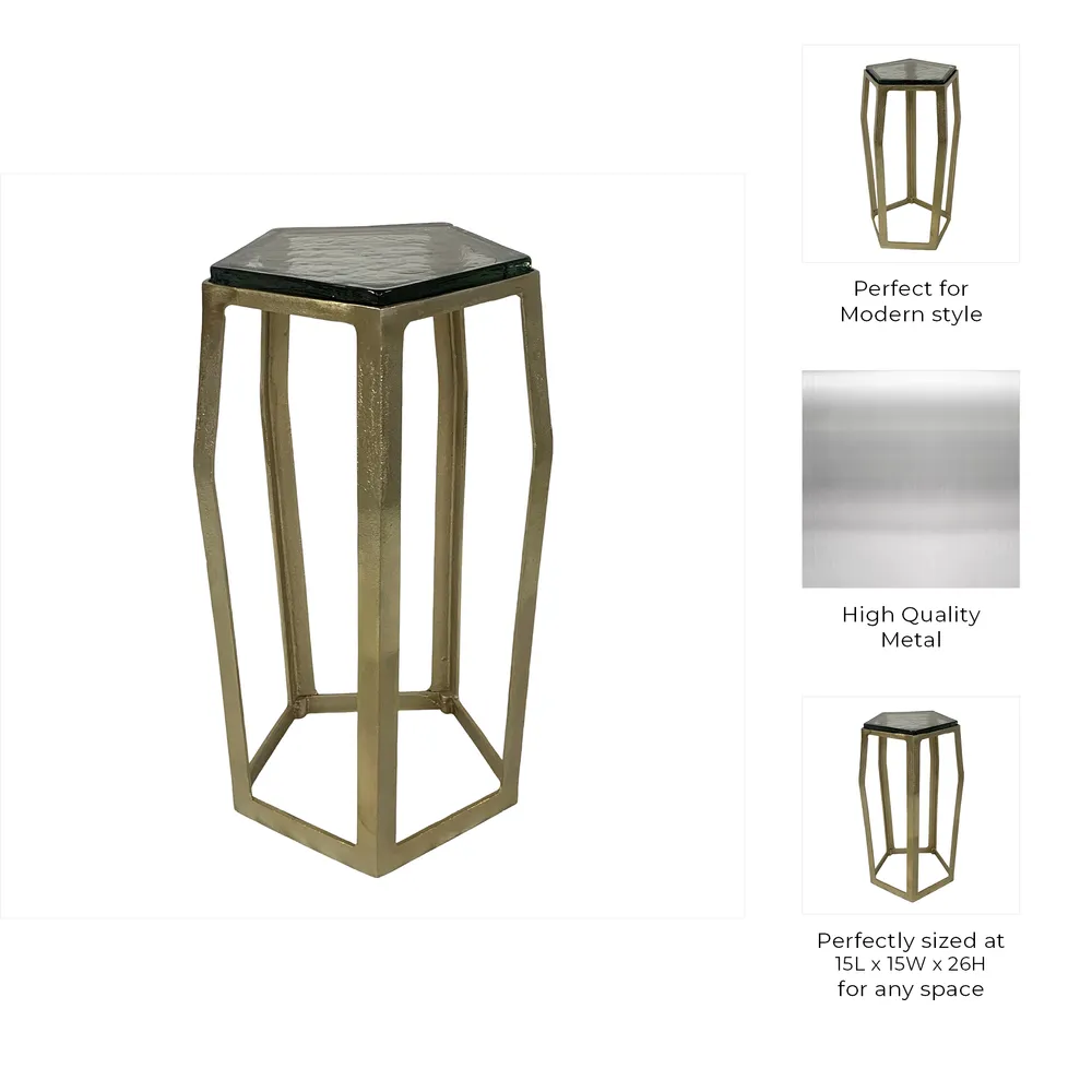 HANNAHVALE GOLD TABLE 26 (IN)