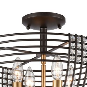 Concentric 16'' Wide 4-Light Semi Flush Mount - Oil Rubbed Bronze 4