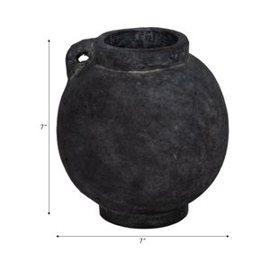 CORBINFORD BLACK VASE 8 (IN) 10