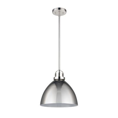 Somerville 12″ Wide 1-Light Pendant - Polished Nickel