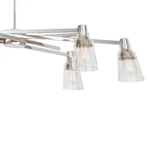 Carnival 49.5'' Wide 6-Light Chandelier - Polished Nickel 4