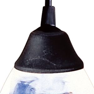 Classico 5'' Wide 1-Light Mini Pendant - Dark Rust with Mountain Glass 2