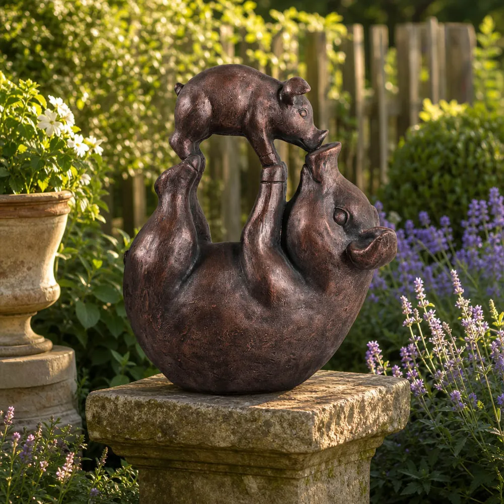 GUNNWOOD BRONZE GARDEN STATUARY 17 (IN)