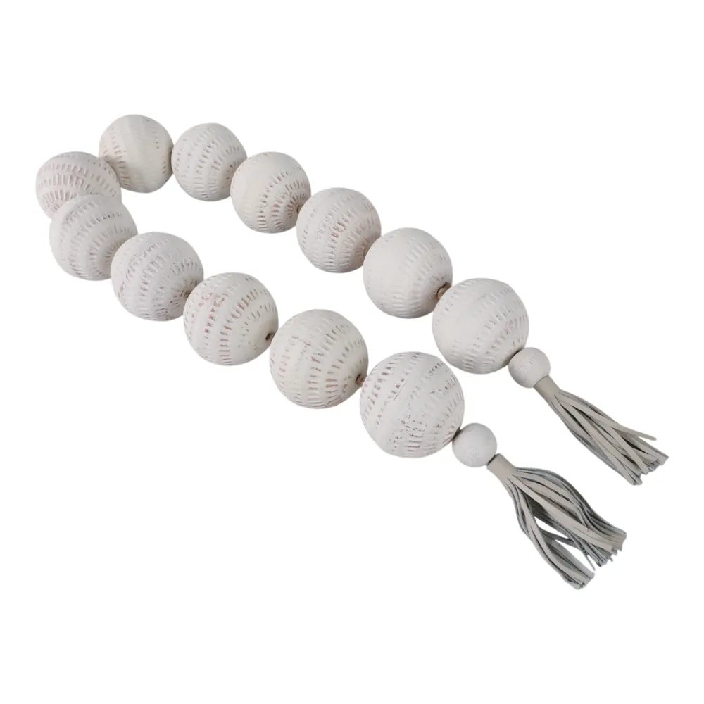 GARSONRUN WHITE BEAD 3 (IN)