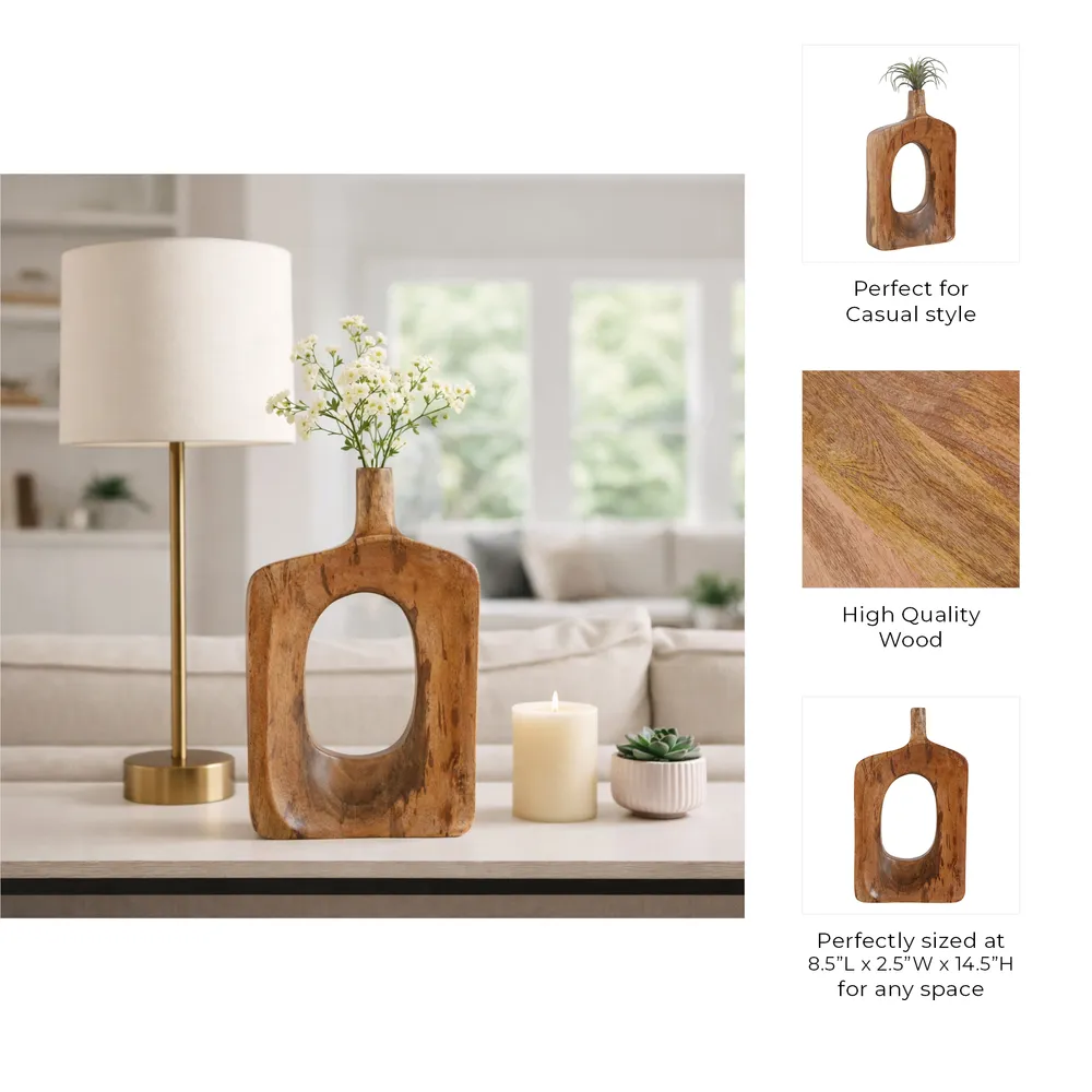 DOUGALGATE BROWN VASE 15 (IN)