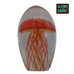 3-3/4" ORANGE JELLYFISH GLOW IN DARK 1