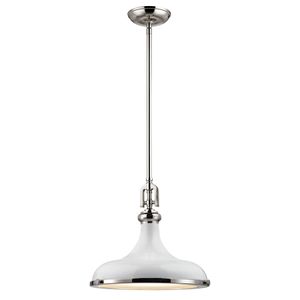 Rutherford 15'' Wide 1-Light Pendant - Gloss White 1