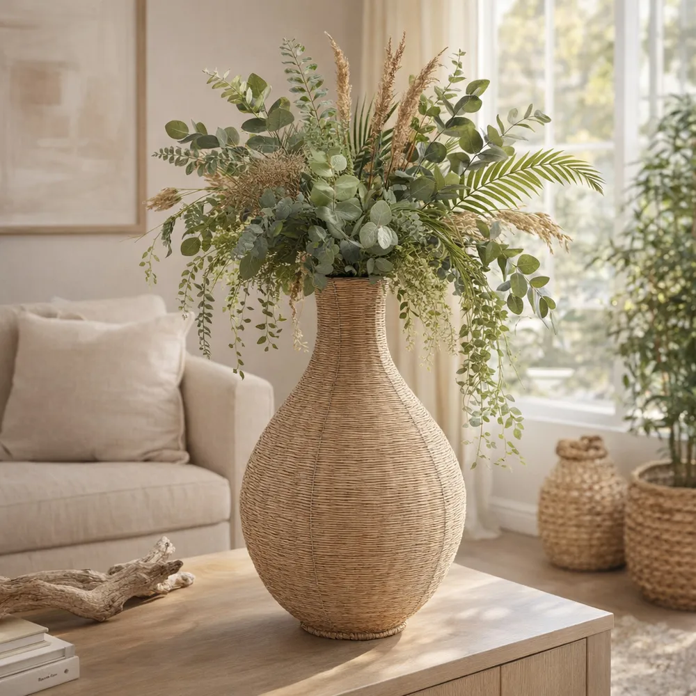 TANNERRIDGE BROWN VASE 25 (IN)