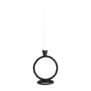 EDMONDMORE BLACK CANDLE HOLDER 8 (IN) 5