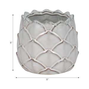 DOUGALSHAW WHITE PLANTER 5 (IN) 9