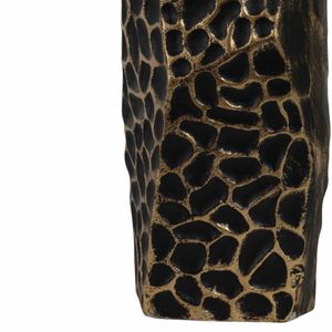 17" BALAZ BRONZE ASYMETRICAL METAL VASE 6