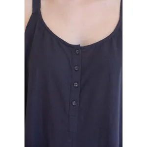 Adjustable Strap Flowy Jumper with Button Detail 9