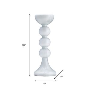 BECKETTOAK CLEAR CANDLE HOLDER 18 (IN) 9