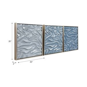 ETHANWAY SET OF 3 SILVER ART 20 (IN) 8