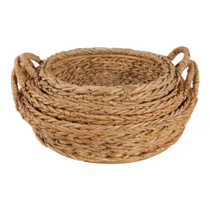 THEADALE SET OF 3 BROWN TRAY 8 (IN) 5