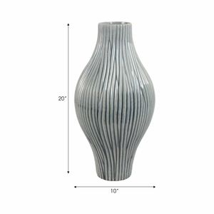 HANNAHROSE GRAY VASE 20 (IN) 10