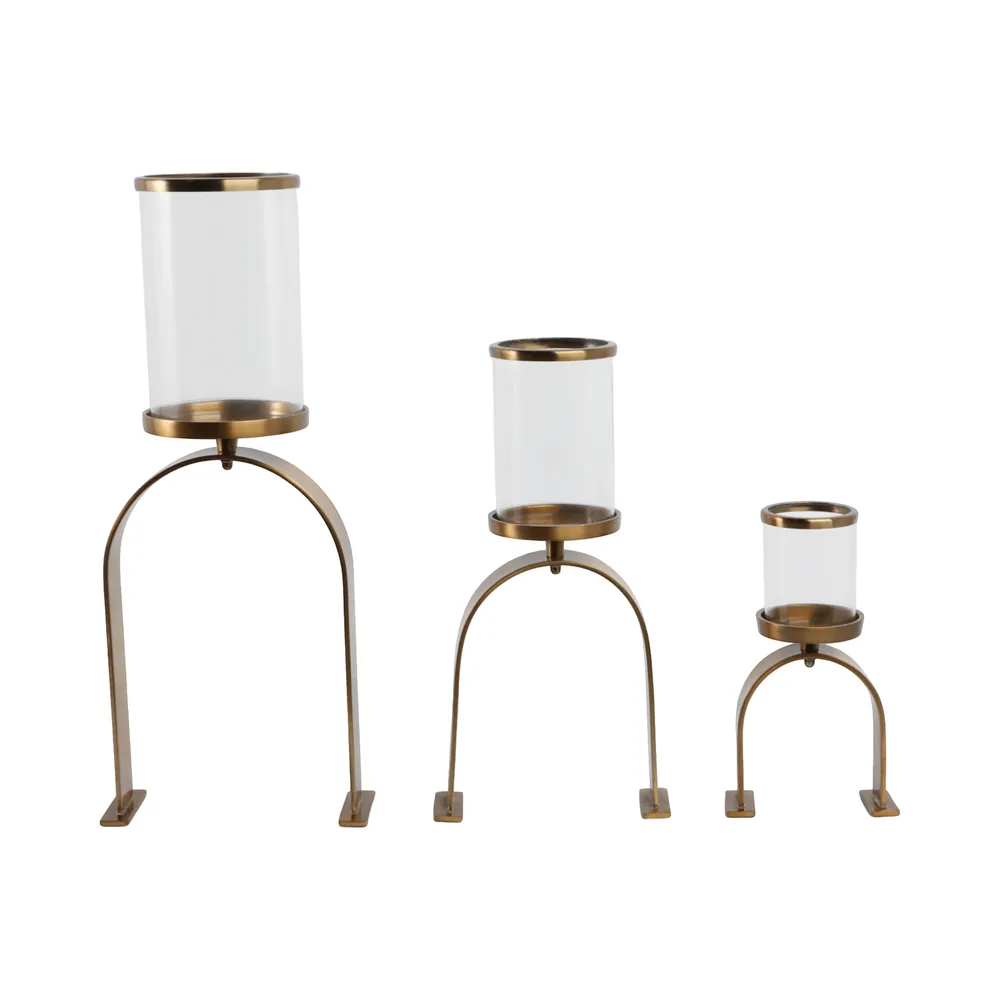 FLYNN GOLD CANDLE HOLDER 22 (IN)