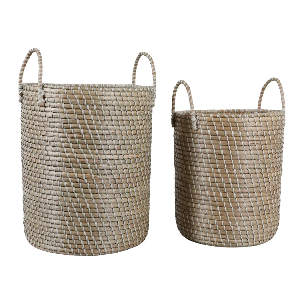 HATCHERBEACH SET OF 2 BROWN STORAGE 24 (IN)