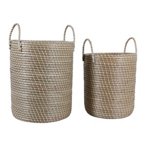 HATCHERBEACH SET OF 2 BROWN STORAGE 24 (IN) 3