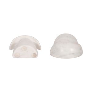 CHASEVALE SET OF 2 WHITE BOOKENDS 6 (IN) 7