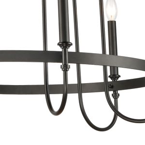 Wickshire 29'' Wide 6-Light Chandelier - Matte Black 3