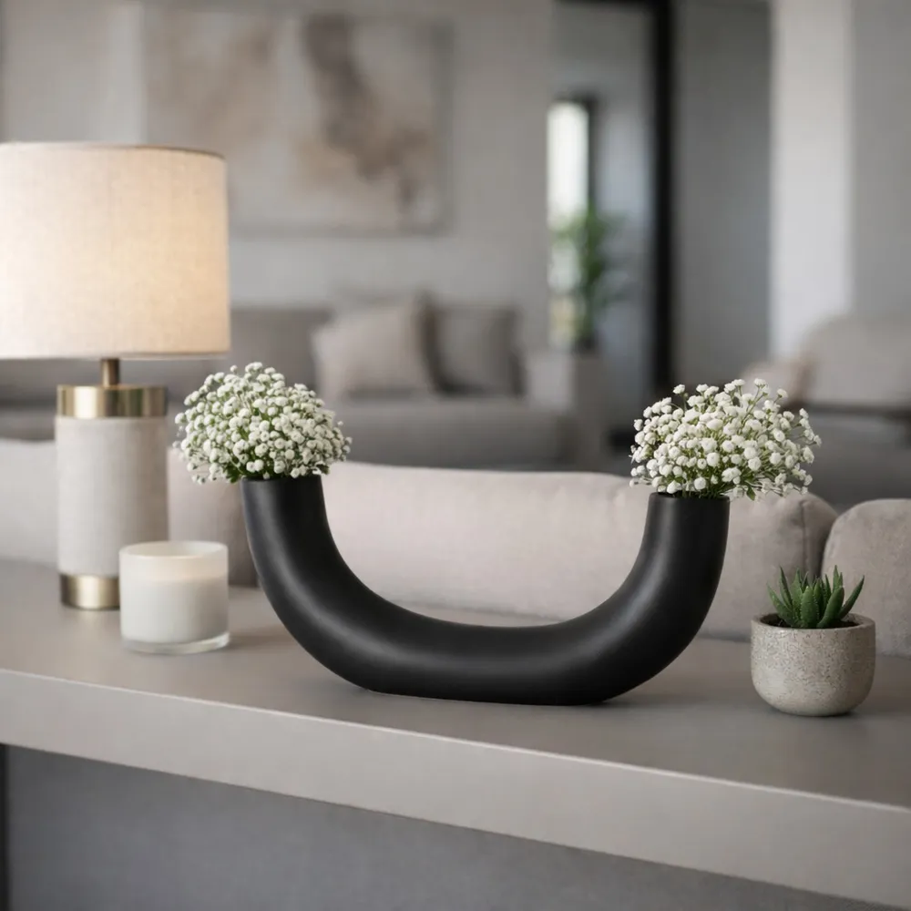 ATLASVALE BLACK VASE 5 (IN)