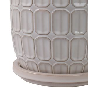 LEONAHAM SET OF 2 WHITE PLANTER 7 (IN) 6