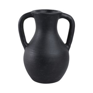 SHERMANCLIFF BLACK VASE 12 (IN) 6