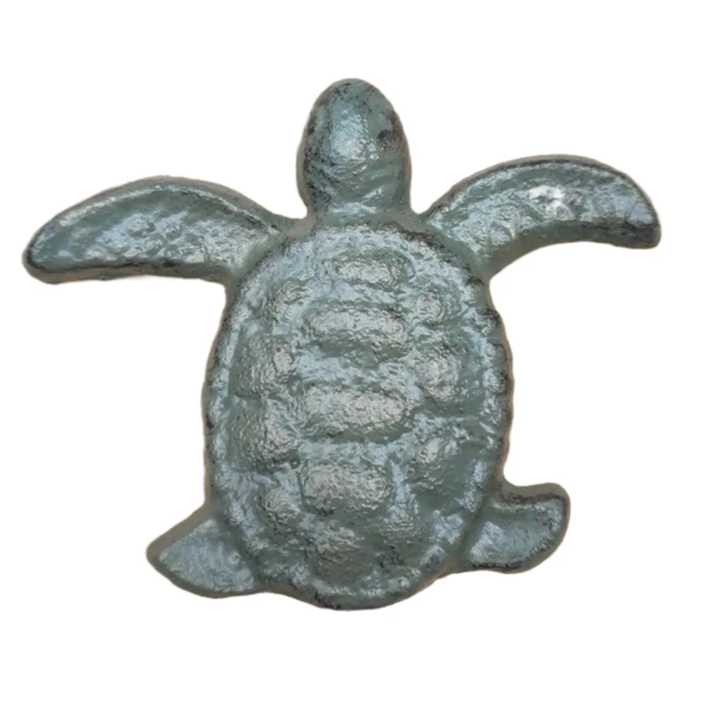 3" SEA TURTLE DRAWER PULL VERDIGRA C/I