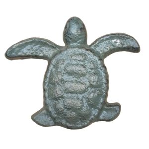 3" SEA TURTLE DRAWER PULL VERDIGRA C/I 1