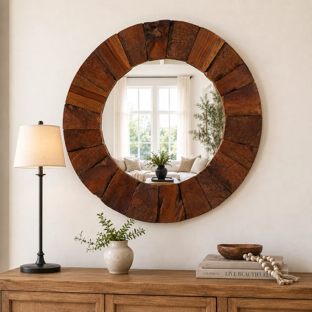 SAGEHAVEN BROWN MIRROR 32 (IN)