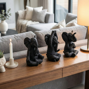 YATESWORTH SET OF 3 BLACK DECOR 8 (IN) 11