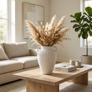 WOODSONHAVEN WHITE VASE 18 (IN) 11