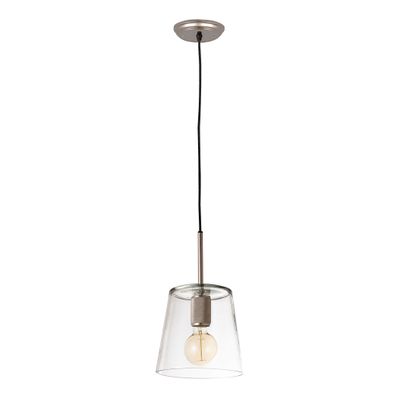 Netta 8″ Wide 1-Light Mini Pendant - Satin Nickel