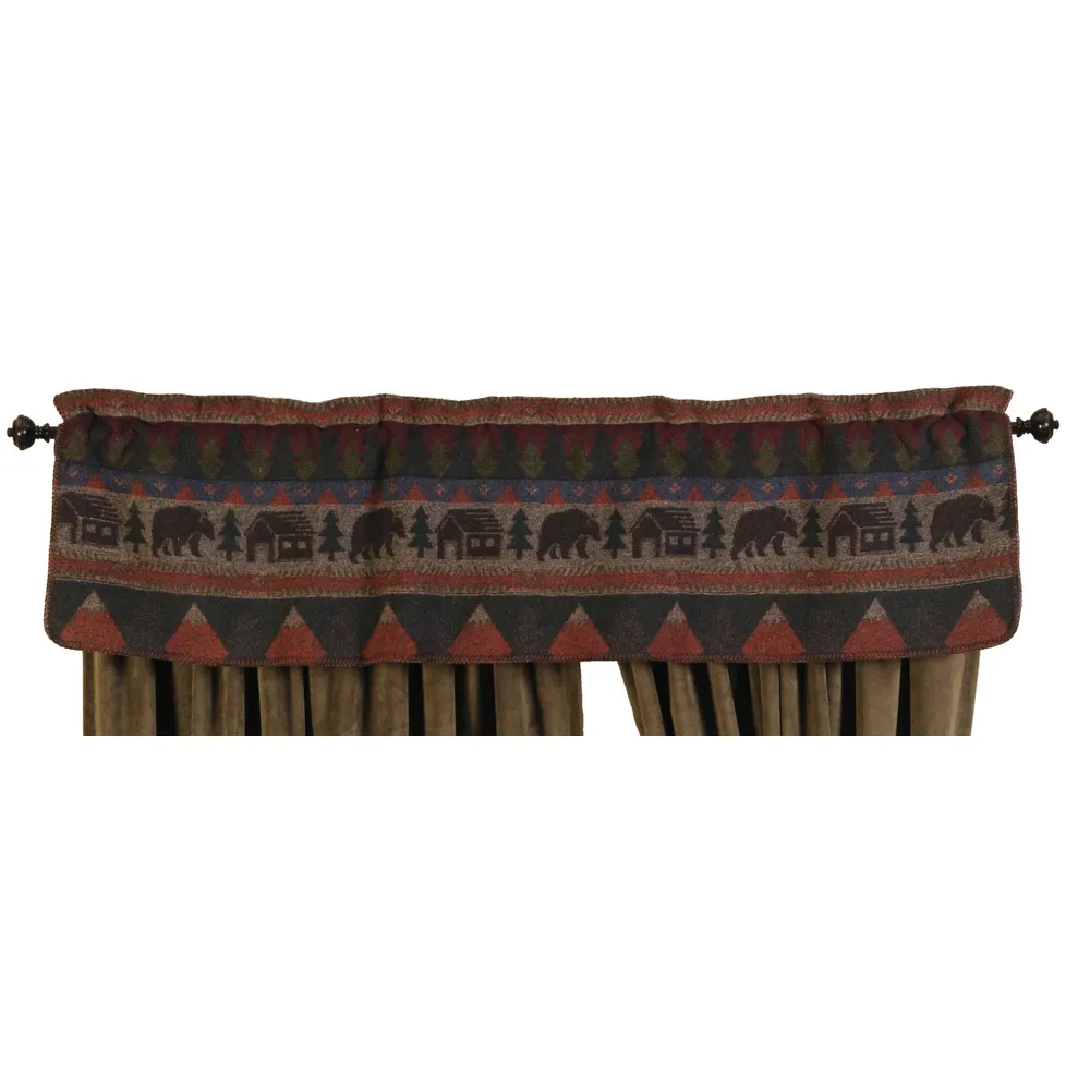 Cabin Bear - Valance - 60x15